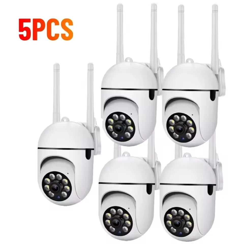 5MP WiFi Camera 2.4G Security Surveillance PTZ IR Night Vision Motion Detection Home Security Camera with 2 Antennas for Child