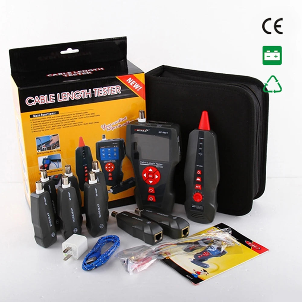 NOYAFA NF-8601W  Network Cable Tester TDR Length Test Multipurpose Line Tracker With 8Pcs Remot Line Network Tracker