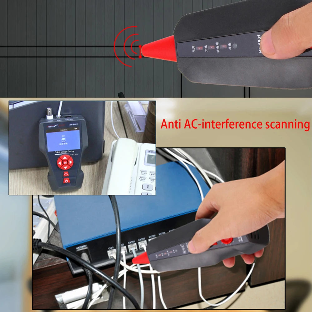 NOYAFA NF-8601W  Network Cable Tester TDR Length Test Multipurpose Line Tracker With 8Pcs Remot Line Network Tracker