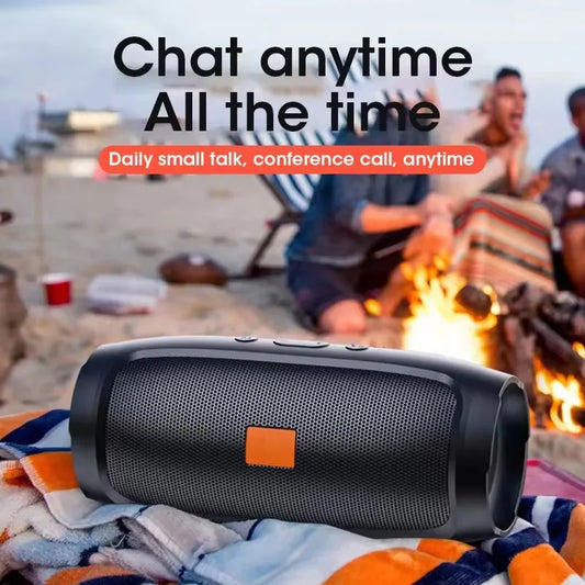 1PC BT Speaker Dual Speaker Stereo Outdoor Tfusb Playback Fm Voice Broadcasting Portable Subwoofer 50 Wireless Speaker
