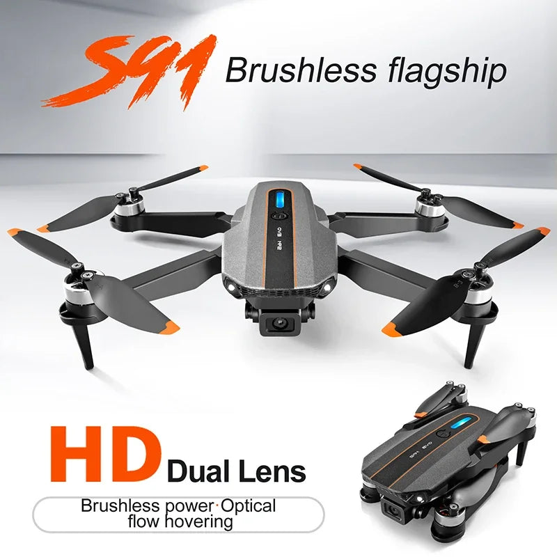 Xiaomi S91 Drone 5G Wifi FPV 8K HD Dual Camera Laser Obstacle Avoidance Brushless Motor Gps Return Rc Quadcopter For Toys 2025