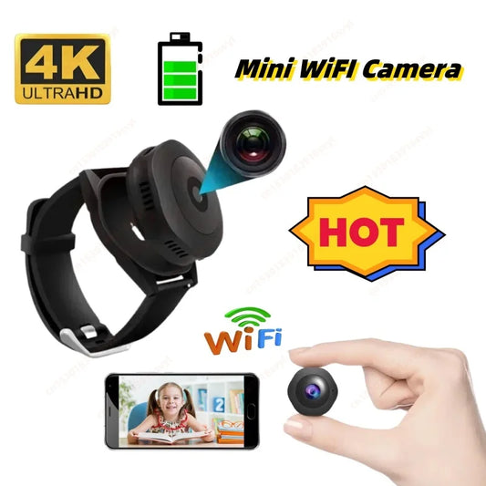 Smallest 4K HD Mini Camera Wifi Security Smart Home Surveillance Small Cam Wifi IR Night Vision Motion Detection Body Cam Espia